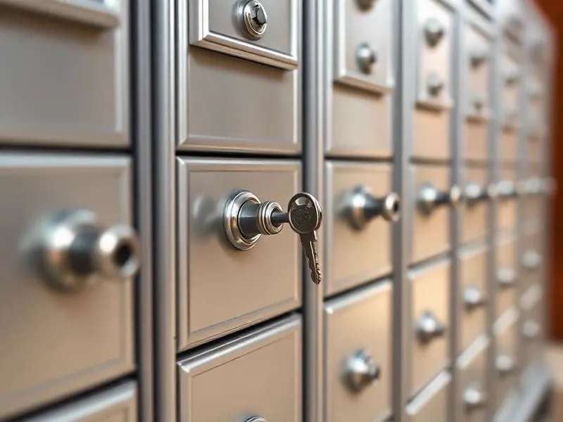 Apartment mailboxes with small cam locks